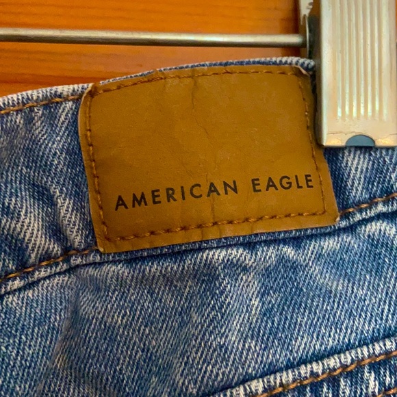 Blue Wash Denim Mom Short by American Eagle - Picture 3 of 5
